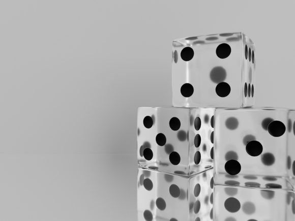 3D Dice Abstract Background: Dynamic Visuals for Modern Projects