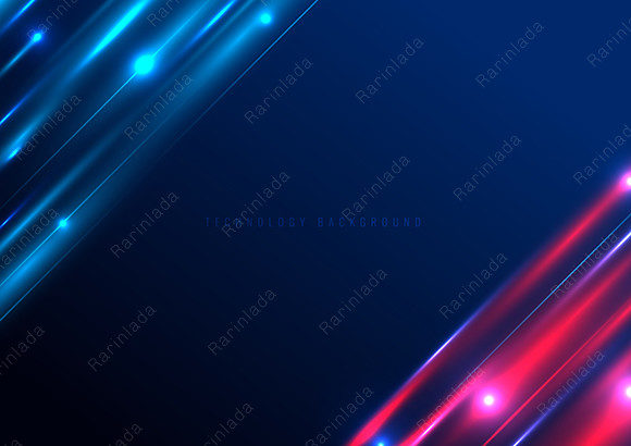 Abstract Technology Neon Lighting Effect: A Dynamic Visual Asset
