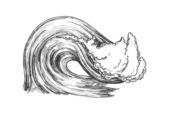 Breaking Atlantic Ocean Marine Wave: A Font for Dynamic Impact