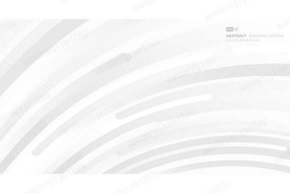 Mastering Abstract White Round Line Wavy Pattern Design