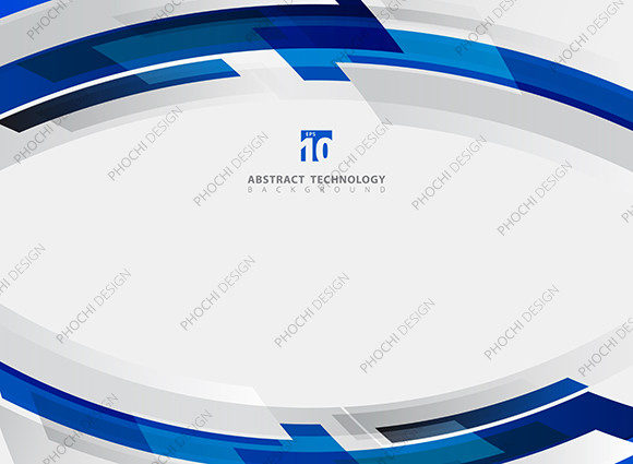 Mastering Template Technology Blue Geometric Curve