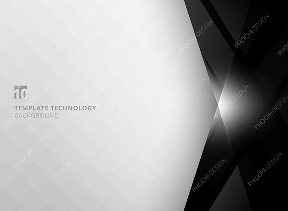 Mastering Visual Impact: The Template Design Black White Geometric Aesthetic