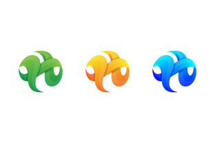 Modern Twisted Letter H: A Circle Logo for Digital Brands