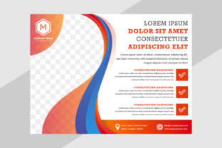 Modernize Your Layouts with an Orange Blue Gradient Horizontal Flyer