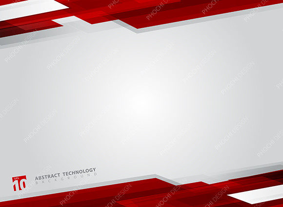 Modernize Your Visuals with Technology Geometric Red