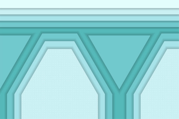 Paper Cut Triangle Background Turquoise: A Modern Design Staple