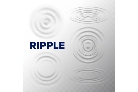 Ripple Water Surface Texture from Drop: Fluid Design in Motion