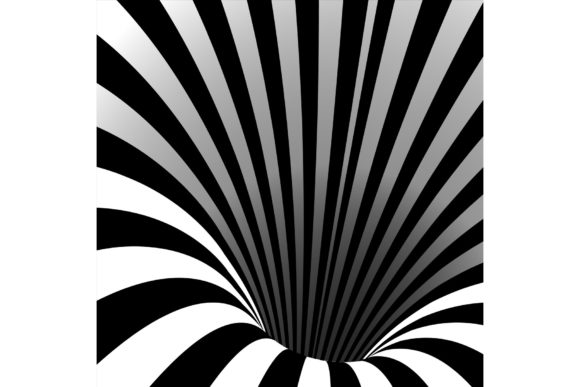 Spiral Vortex Vector Illusion Swirl: Captivating Motion in Design