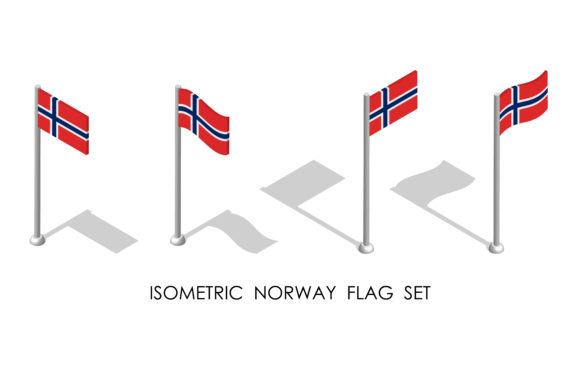 The Isometric Flag of Norway: From Static Icon to Dynamic 3D Vector