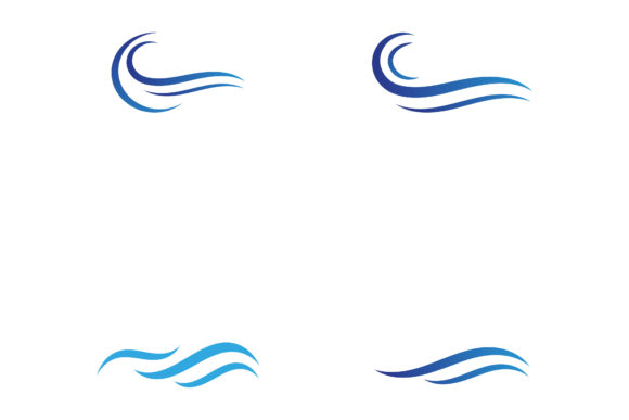 Water Wave Logo and Symbol Images: Fluid Branding